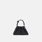 TINA BAGUETTE MINI SAFFIANO RUCHED BLACK