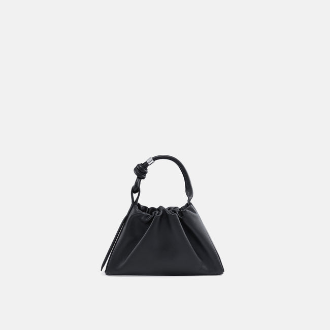 TINA BAGUETTE MINI SAFFIANO RUCHED BLACK Hover Image