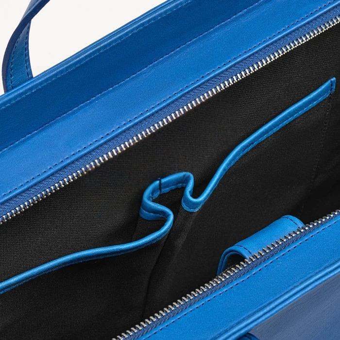 Braemar Tote in Cobalt Pirarucu By Vivo Bags