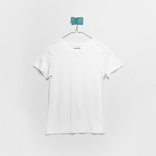 'THE SOFTEST TEE' WOMENS FITTED SHORT-SLEEVE WHITE Hover Image