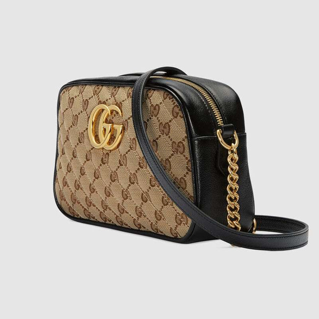 GG Marmont small shoulder bag Black leather Main Image