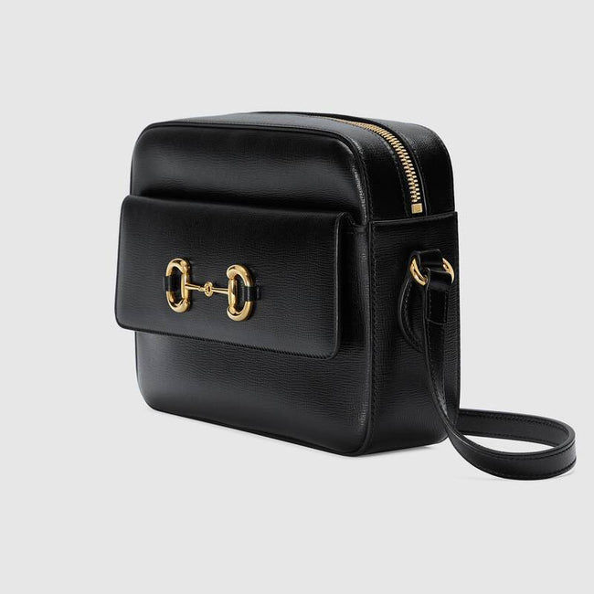 Gucci Horsebit 1955 Small Shoulder Bag Black Leather Main Image