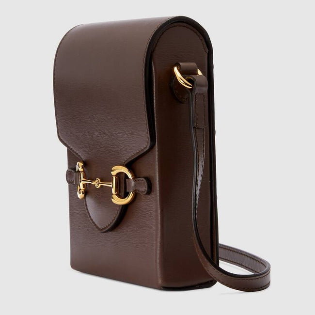 Gucci Horsebit 1955 mini bag Brown leather Main Image