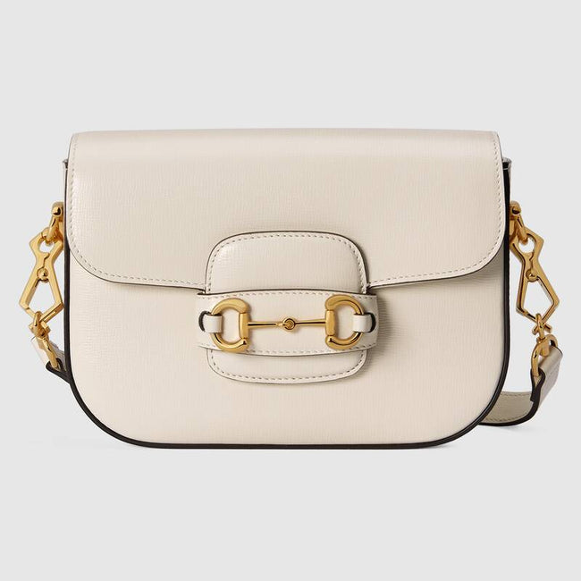 Gucci Horsebit 1955 mini bag White leather Hover Image