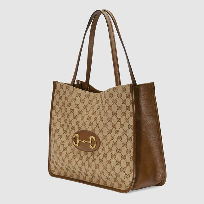 Gucci Horsebit 1955 Tote Bag Brown Leather Main Image