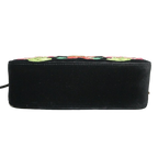 Gucci GG Marmont Matelasse Embroidered Black Nero Velvet Crossbody 447632