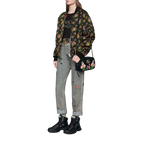 Gucci GG Marmont Matelasse Embroidered Black Nero Velvet Crossbody 447632