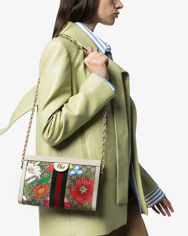 Ophidia Floral Large Shoulder Bag Main Image