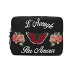 Gucci Techno Canvas Embroidered Butterfly Tech Case 473883
