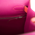 Hermes Kelly 28cm Bi-Color Rose Pourpre and Rose Jaipur Epsom Sellier Brushed Palladium Hardware