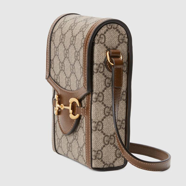 Gucci Horsebit 1955 mini bag Brown leather Main Image