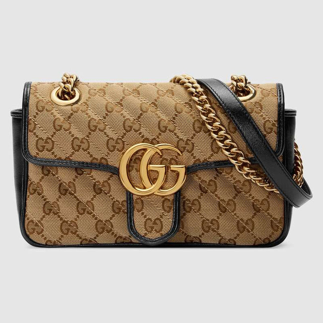 GG Marmont mini bag Black leather Hover Image