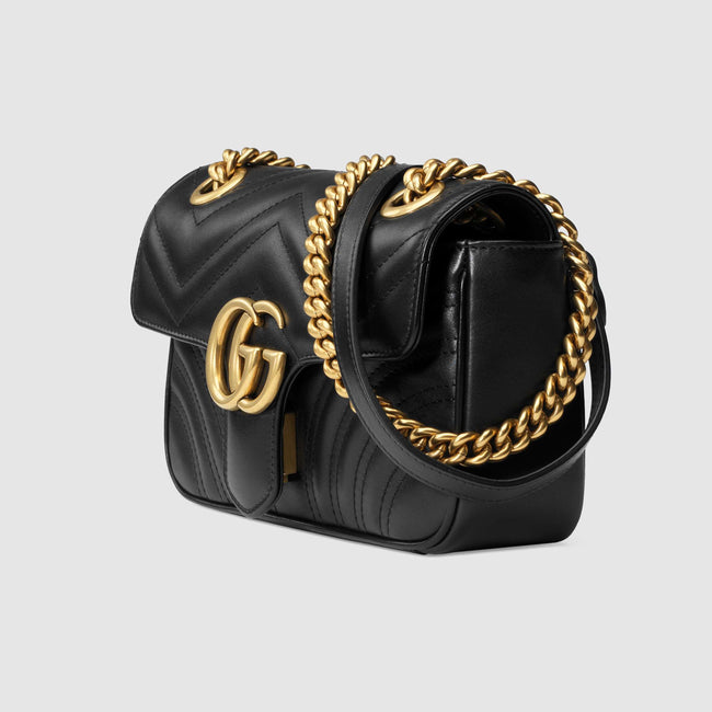 GG Marmont matelassé mini bag Black Leather Main Image