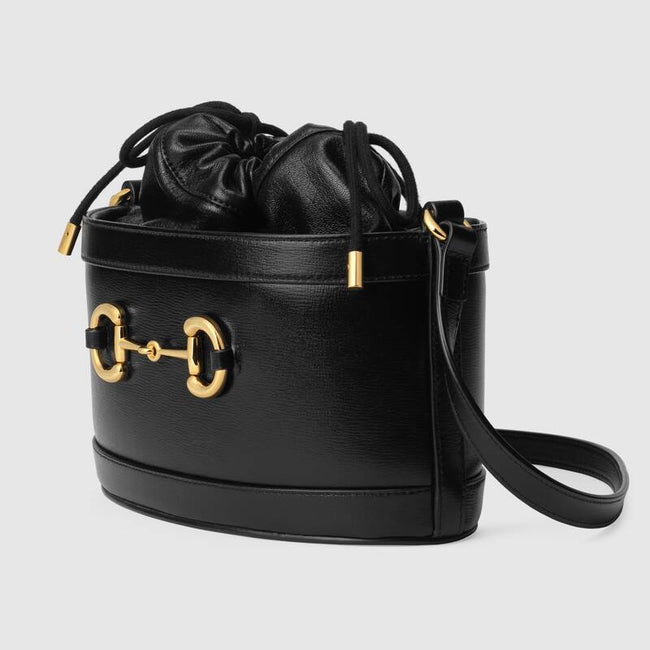 Gucci Horsebit 1955 bucket bag Black leather Main Image