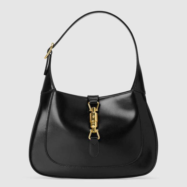 Jackie 1961 Small Shoulder Bag Black Leather Hover Image
