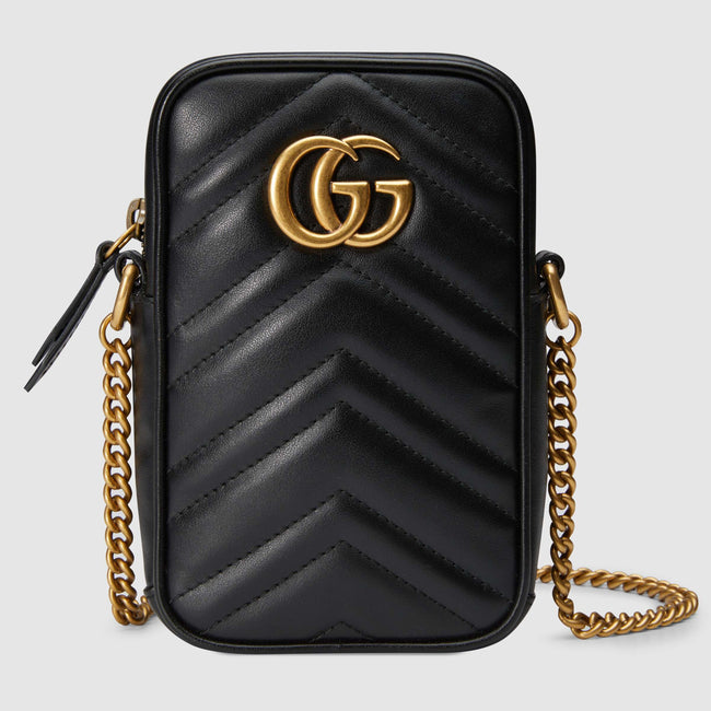 GG Marmont mini bag Black leather Hover Image