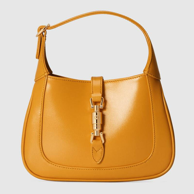 Jackie 1961 Mini Shoulder Bag Yellow Leather Hover Image