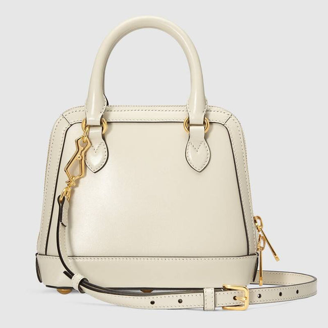 Gucci Horsebit 1955 mini top handle bag White leather Main Image